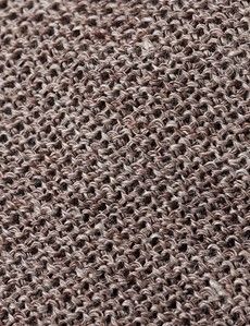 Taupe Knit Tie - 100% Linen-preview1