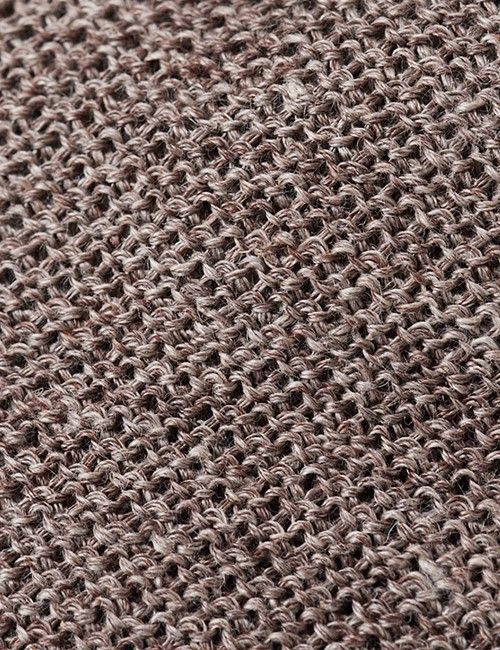 Taupe Knit Tie - 100% Linen-preview