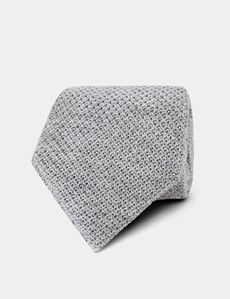 Light Grey Knit Tie