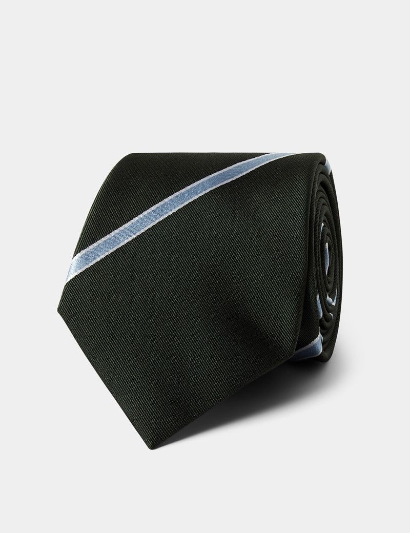 Forest Green Stripe Tie