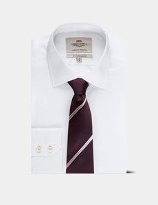 Burgundy Stripe Tie