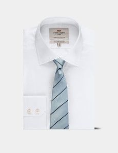 Sky Blue Tonal Stripe Tie