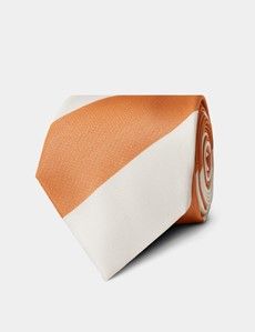 Orange Regatta Stripe Tie
