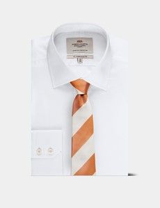 Orange Regatta Stripe Tie