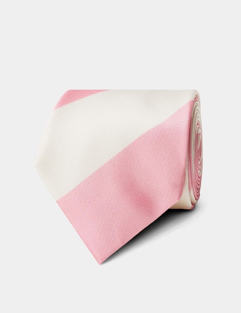 Pink Regatta Stripe Tie