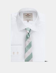 Sage Green Regatta Stripe Tie