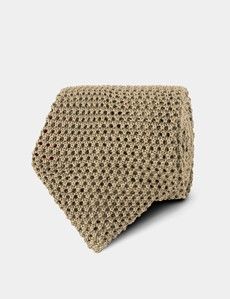 Champagne Knit Tie