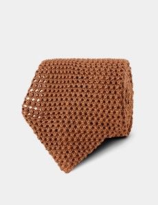 Rust Knit Tie