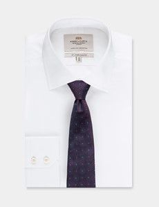 Burgundy Medallion Geo 1913 Tie