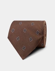 Copper Flower Medallion 1913 Tie