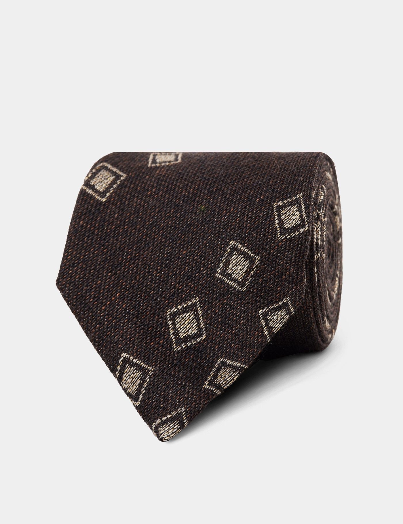 Chocolate Brown Square 1913 Tie