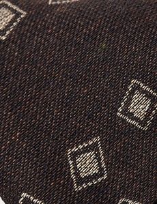 Chocolate Brown Square 1913 Tie