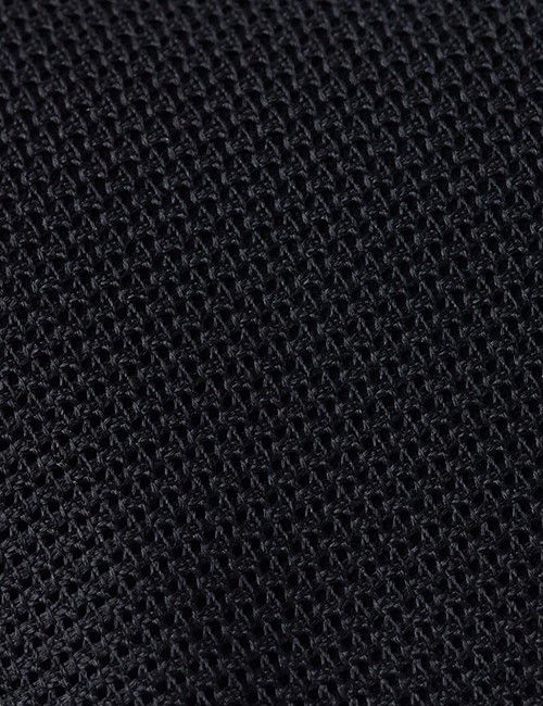 Black Grenadine Italian Silk Tie - 1913 Collection-preview