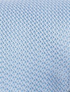 Sky Blue Grenadine Italian Silk Tie - 1913 Collection-preview1