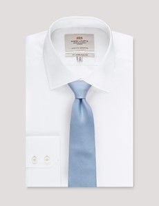 Sky Blue Grenadine Italian Silk Tie - 1913 Collection-preview2