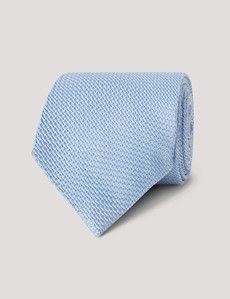 Sky Blue Grenadine Italian Silk Tie - 1913 Collection