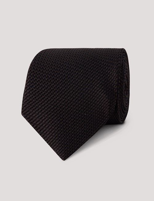 Chocolate Brown Grenadine Italian Silk Tie - 1913 Collection