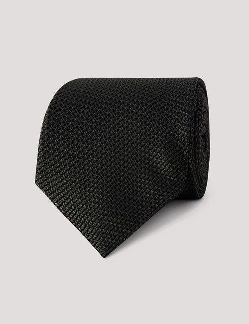 Forest Green Grenadine Italian Silk Tie - 1913 Collection