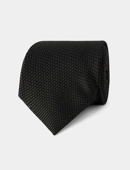 Forest Green Grenadine Italian Silk Tie - 1913 Collection