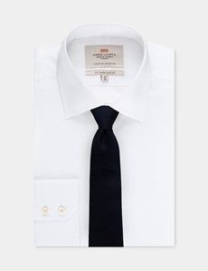 Navy Grenadine Italian Silk Tie - 1913 Collection-preview2