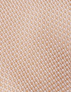 Peach Grenadine Italian Silk Tie - 1913 Collection-preview1