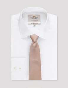 Peach Grenadine Italian Silk Tie - 1913 Collection-preview2