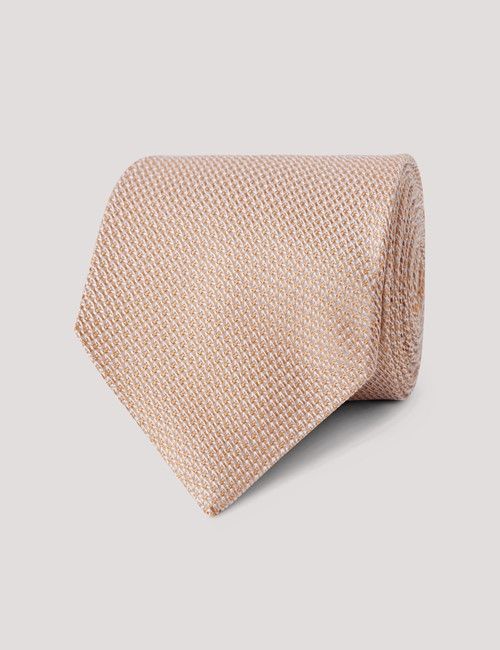 Peach Grenadine Italian Silk Tie - 1913 Collection