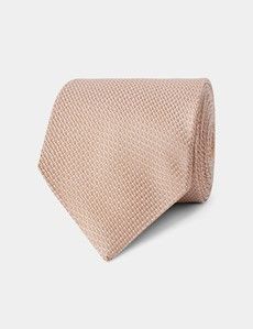 Peach Grenadine Italian Silk Tie - 1913 Collection