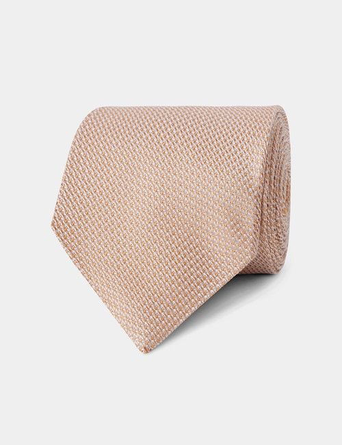 Peach Grenadine Italian Silk Tie - 1913 Collection