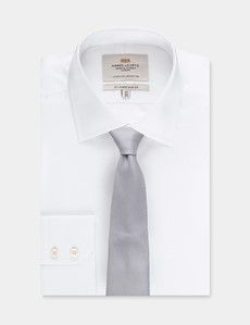Silver Grenadine Italian Silk Tie - 1913 Collection-preview2