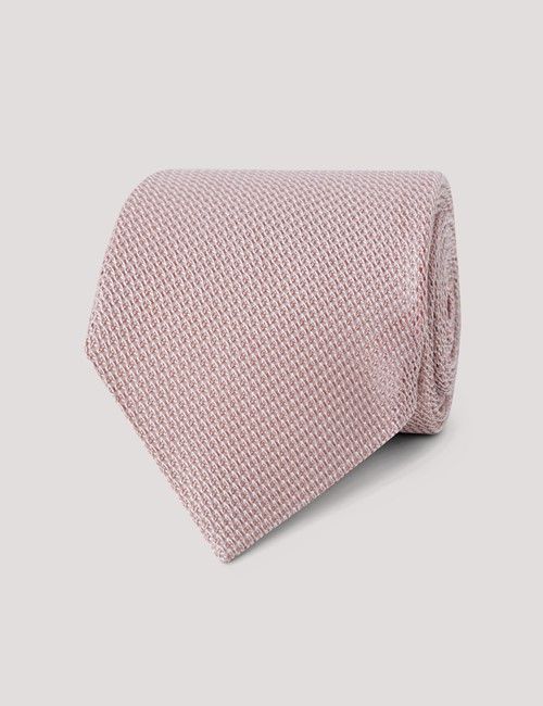 Dusky Pink Grenadine Italian Silk Tie - 1913 Collection