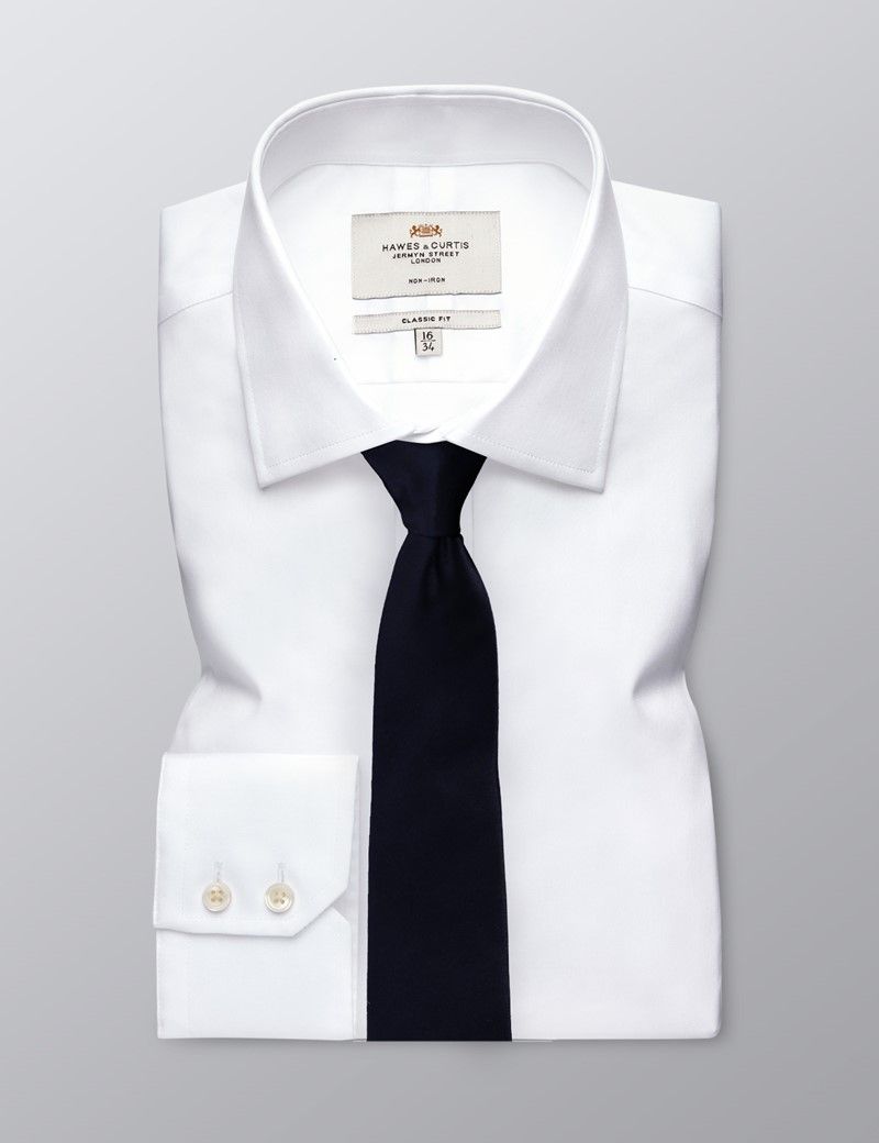 mens slim navy tie