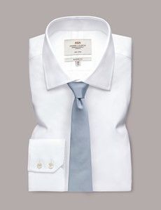 Sky Blue Plain Repp Tie - 100% Silk-preview2