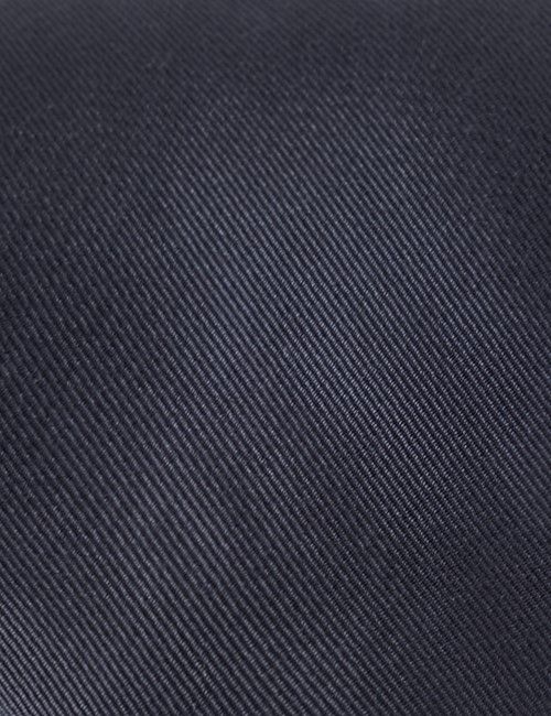 Mid Blue Plain Repp Tie - 100% Silk-preview