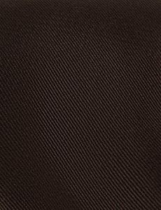 Chocolate Plain Repp Tie - 100% Silk-preview1