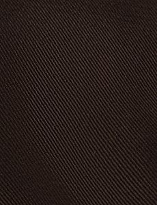 Plain Chocolate Repp Tie-preview1