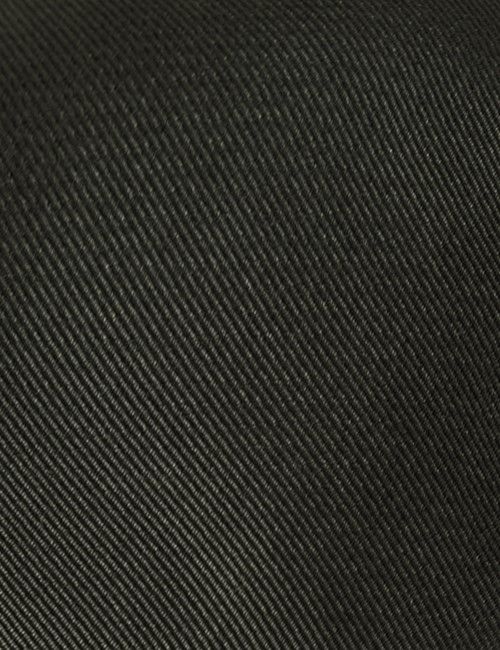 Dark Green Plain Repp Tie - 100% Silk-preview