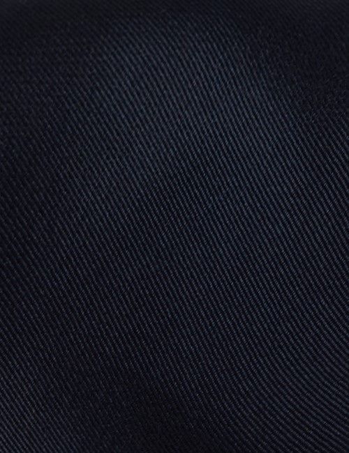 Navy Plain Repp Tie - 100% Silk-preview