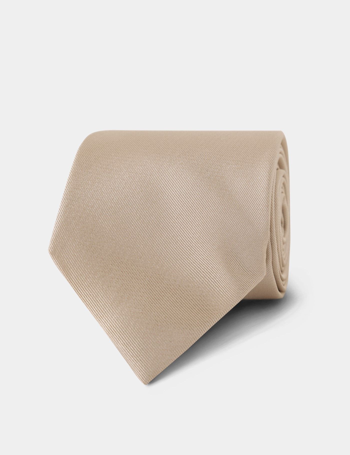 Plain Champagne Repp Tie