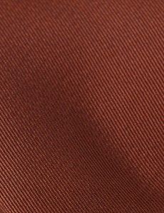 Rust Plain Repp Tie - 100% Silk-preview1