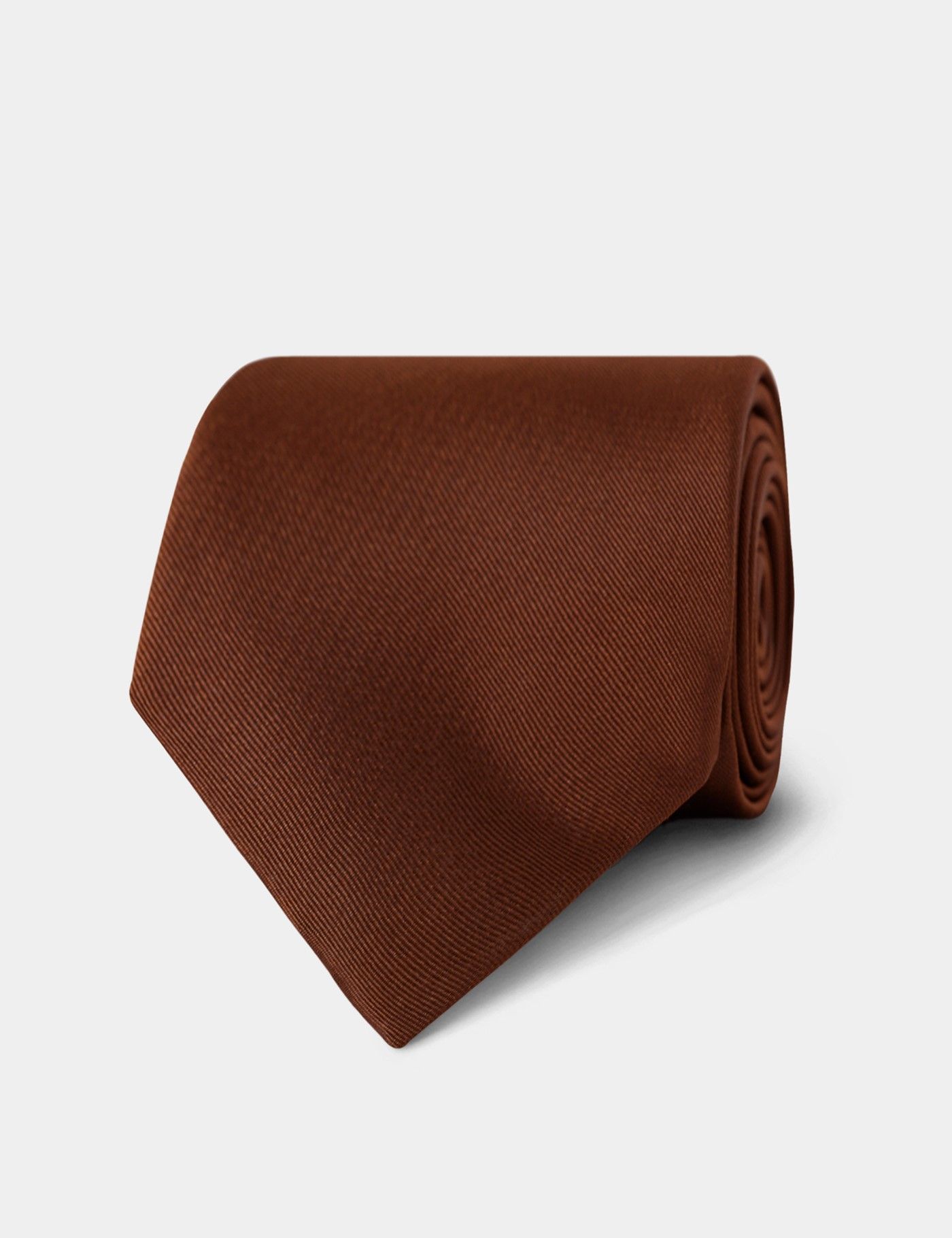 Plain Rust Repp Tie