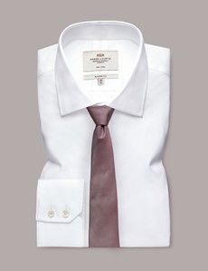 Rose Pink Plain Repp Tie - 100% Silk-preview2