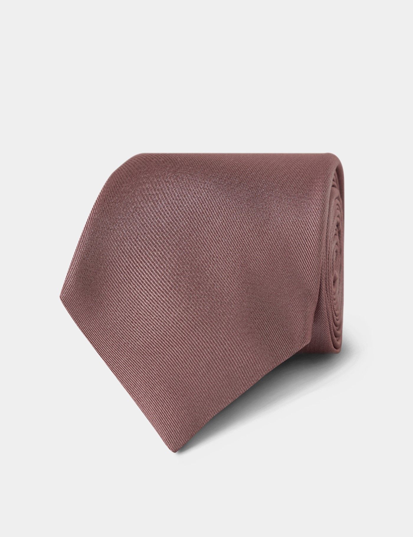 Plain Rose Pink Repp Tie