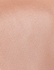 Peach Plain Repp Tie - 100% Silk-preview1