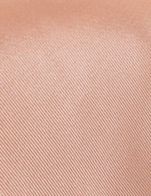 Peach Plain Repp Tie - 100% Silk-preview
