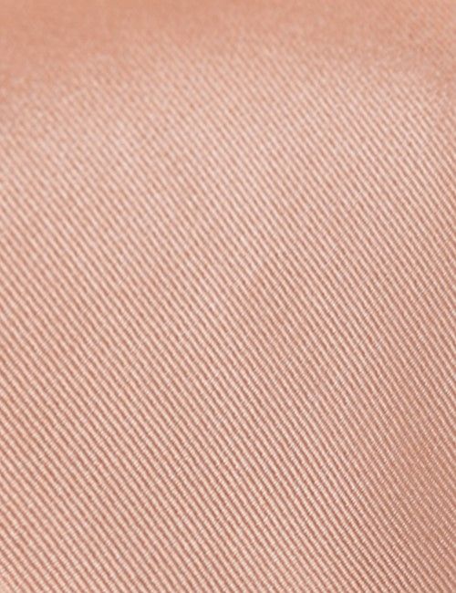 Peach Plain Repp Pocket Square