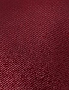 Red Plain Repp Tie - 100% Silk-preview1