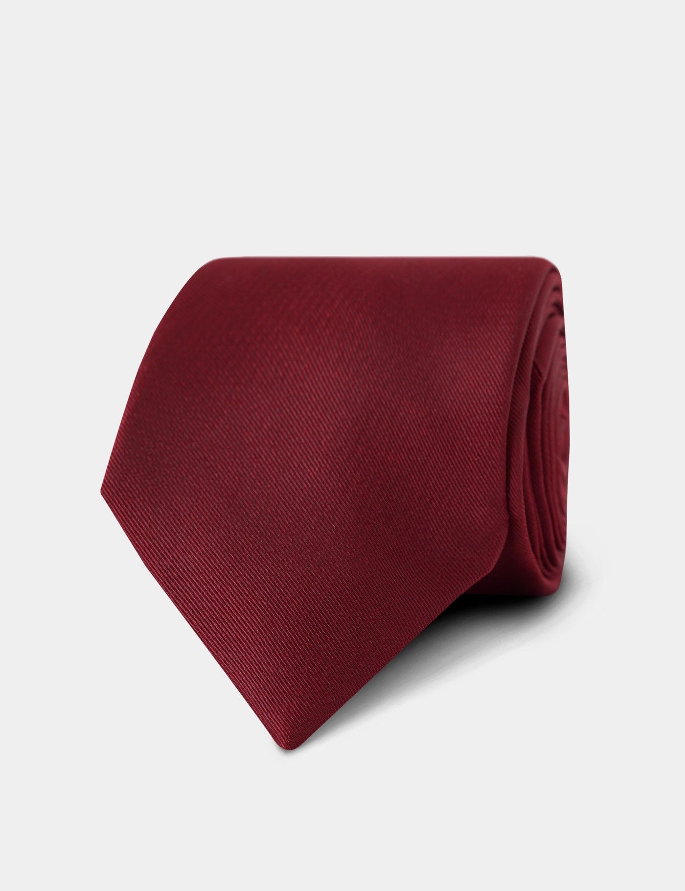 Plain Red Repp Tie