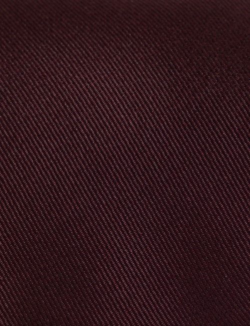 Burgundy Plain Repp Tie - 100% Silk-preview