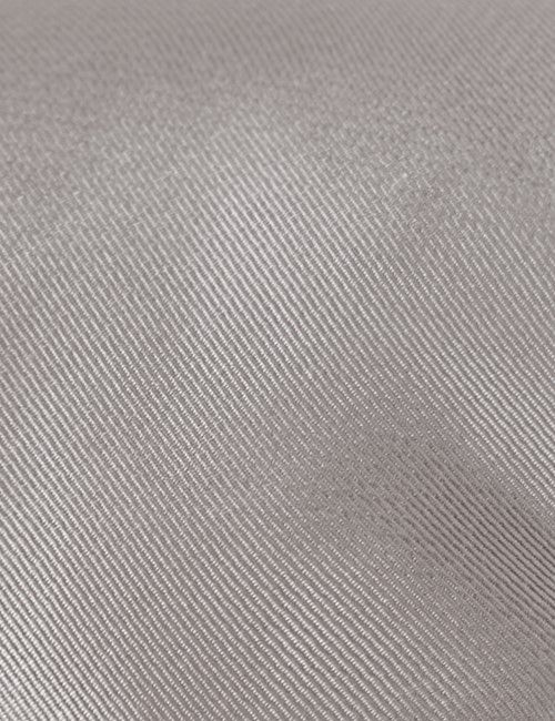 Silver Plain Repp Tie - 100% Silk-preview